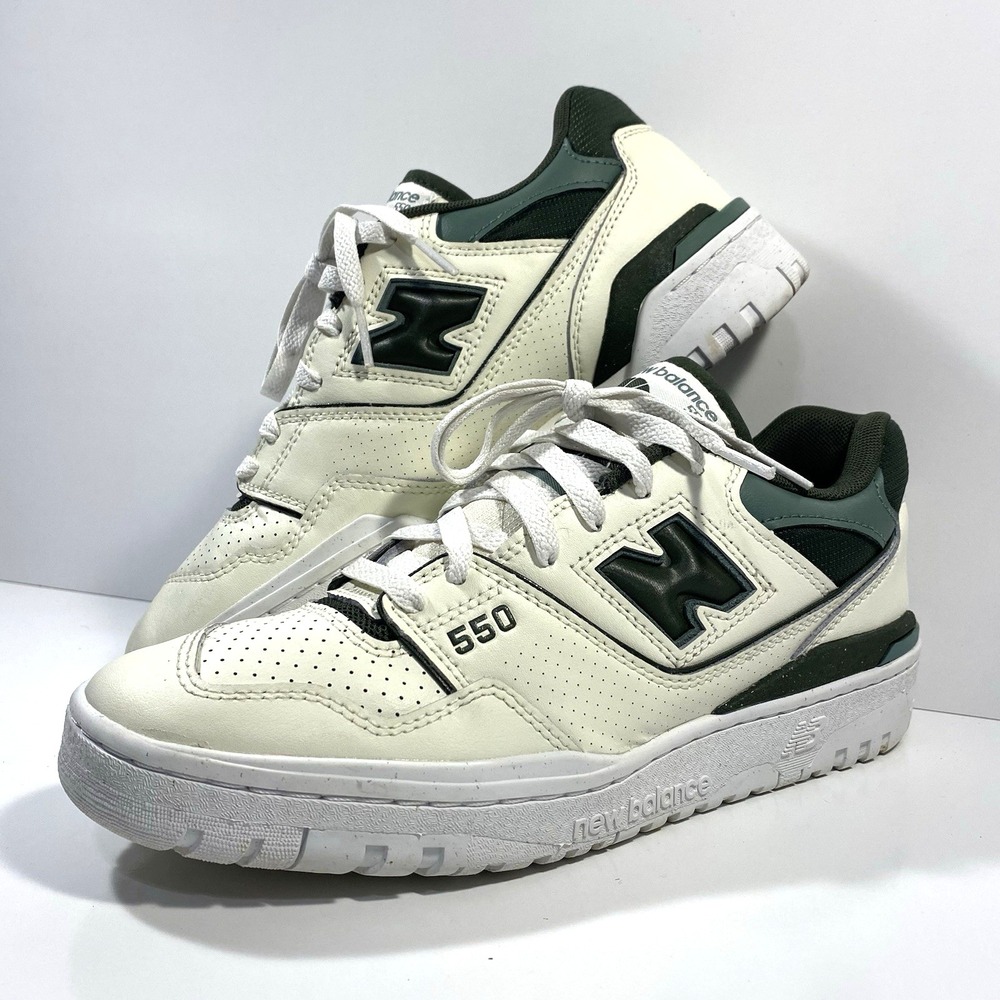 New Balance 550 Womens Size 10 Sea Salt Pine Green Beige Green BBW550DI Mens 8.5